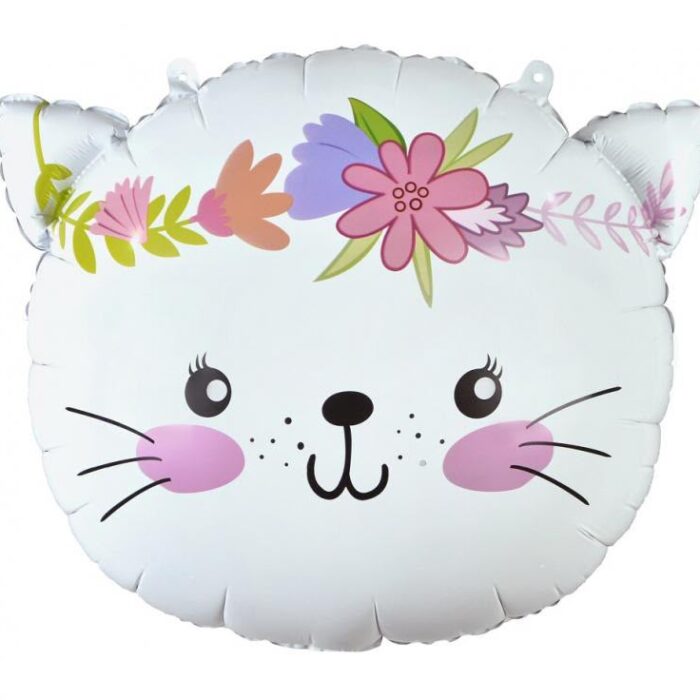 Balon foliowy Kotek napełniony helem