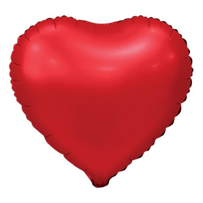 Balon foliowy Serce czerwone napełniony helem