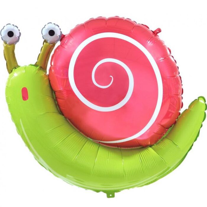 Balon foliowy Ślimak napełniony helem