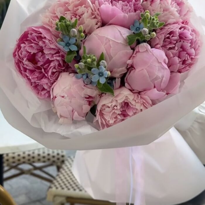 Bukiet Peony Blue 9 szt.