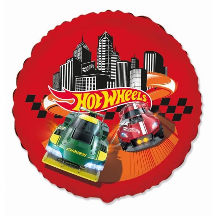Balon foliowy napełniony helem Hot Wheels