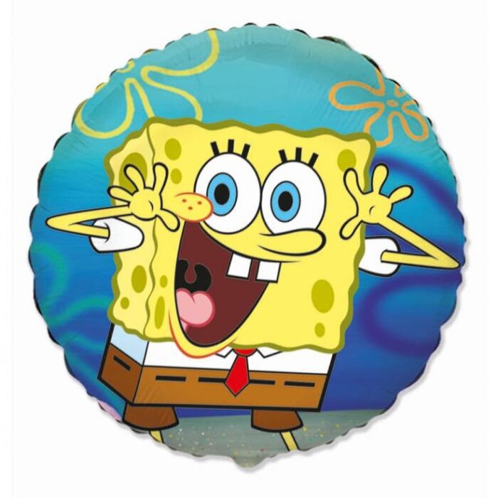 Balon foliowy napełniony helem SpongeBob