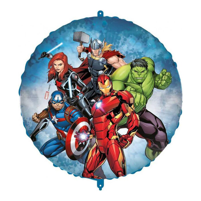 Balon foliowy napełniony helem Avengers (Marvel)