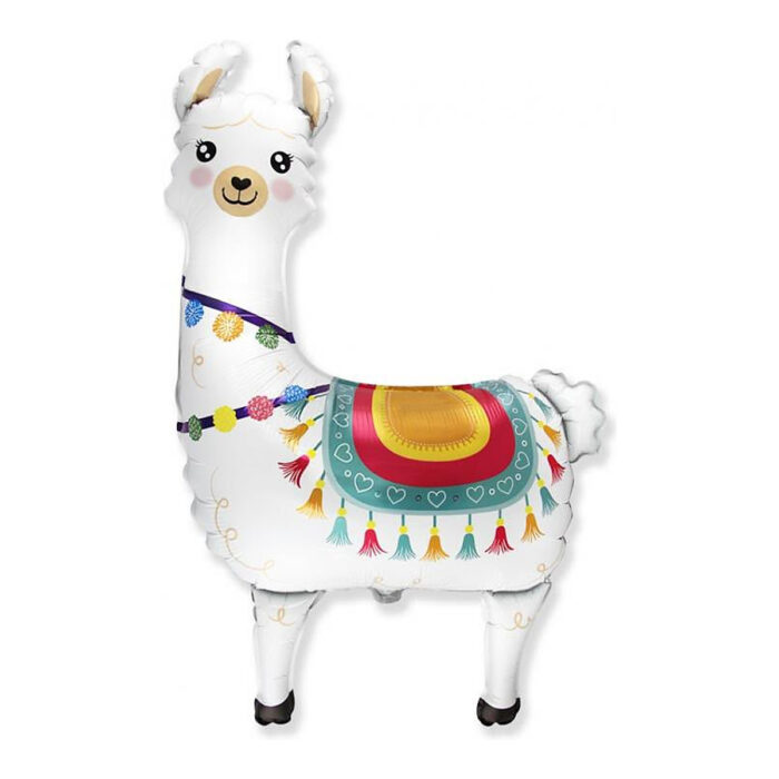 Balon foliowy napełniony helem Lama