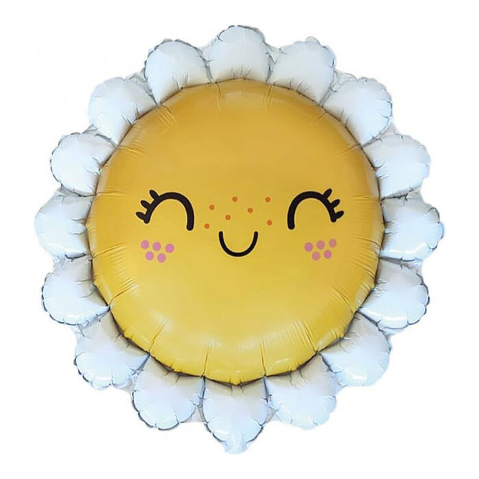 Balon foliowy napełniony helem Stokrotka